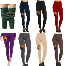 Women‚Äôs Fleece Leggings High Waist Stretchy Warm Leggings One Size (fits Small-Large)