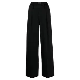 Wool Low-Rise Tailored Trouser With Pre-Styled Logo Boxer Waistband
