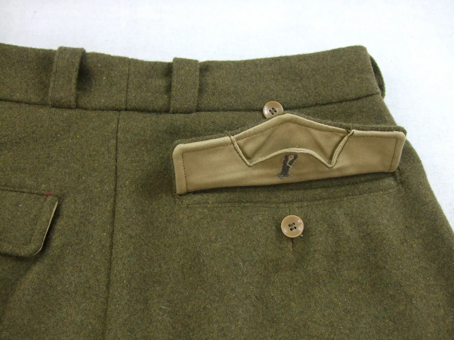 WW2 French Army Heavy Wool Pants Field Trousers